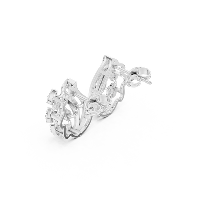Glimmer Curl Flip Earrings