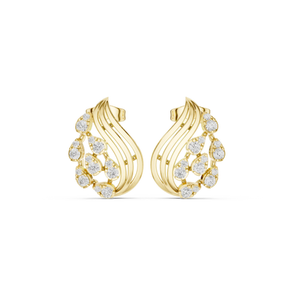 Glimmer Curl Flip Earrings