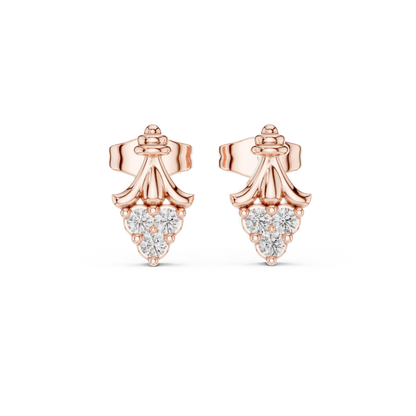 Rosette Drop Earrings