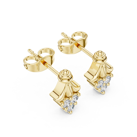 Rosette Drop Earrings