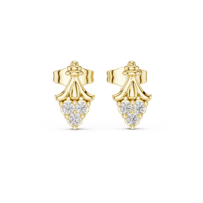 Rosette Drop Earrings