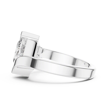 Tension Vault Diamond Ring