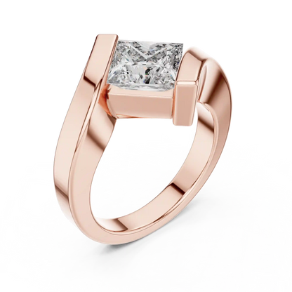 Tension Vault Diamond Ring