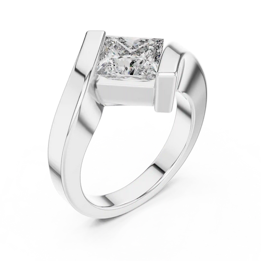 Tension Vault Diamond Ring
