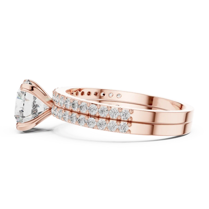 Paired Row Diamond Ring