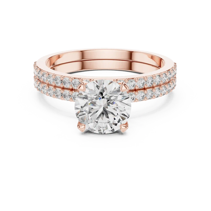 Paired Row Diamond Ring