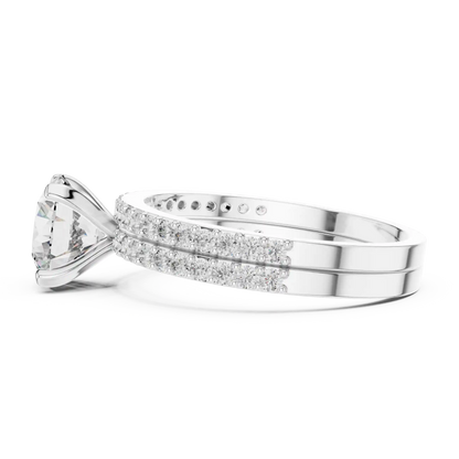 Paired Row Diamond Ring