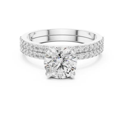 Paired Row Diamond Ring