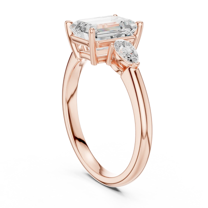 Three Point Diamond Ring
