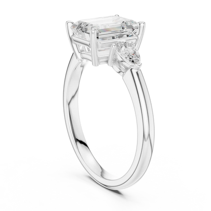 Three Point Diamond Ring