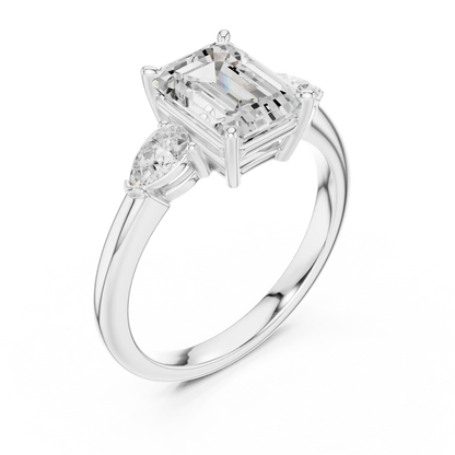 Three Point Diamond Ring