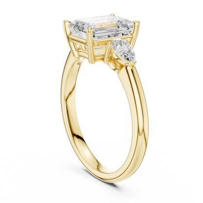 Three Point Diamond Ring