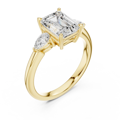 Three Point Diamond Ring