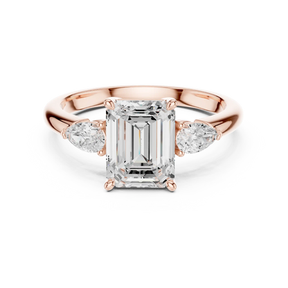 Three Point Diamond Ring