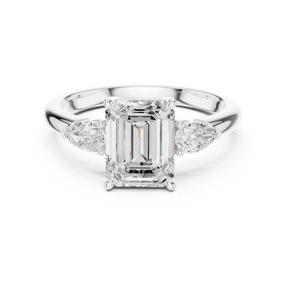 Three Point Diamond Ring