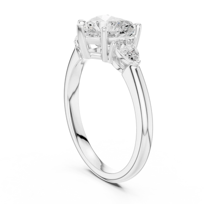 Heart's Escort Diamond Ring