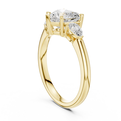 Heart's Escort Diamond Ring