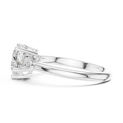 Heart's Escort Diamond Ring