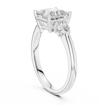 Three Point Grace Diamond Ring