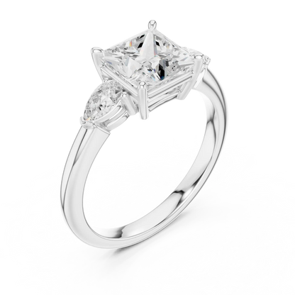 Three Point Grace Diamond Ring