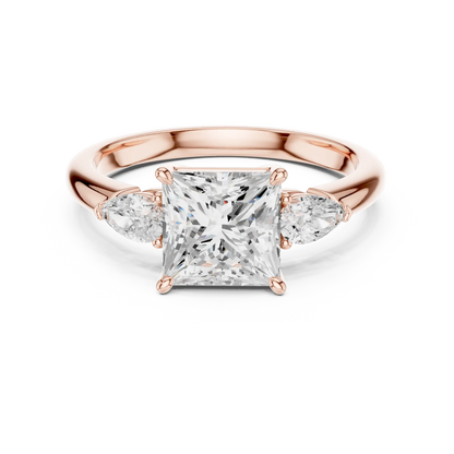 Three Point Grace Diamond Ring