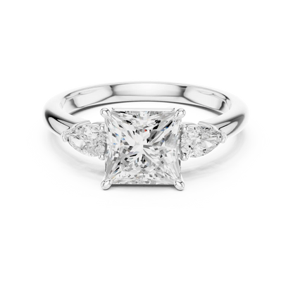 Three Point Grace Diamond Ring