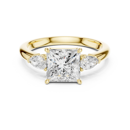 Three Point Grace Diamond Ring