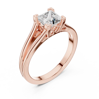 Open Vine Diamond Ring