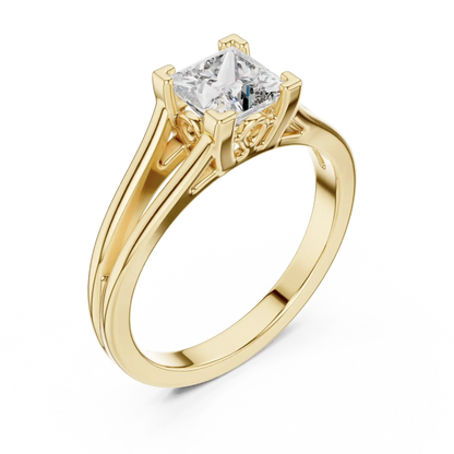 Open Vine Diamond Ring