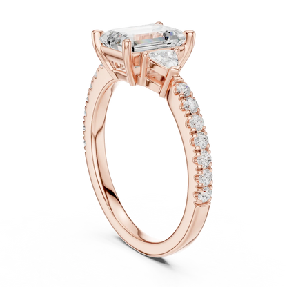 Trinity Edge Diamond Ring