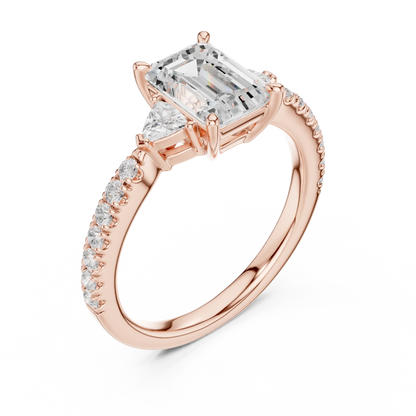 Trinity Edge Diamond Ring