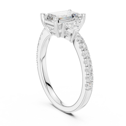 Trinity Edge Diamond Ring