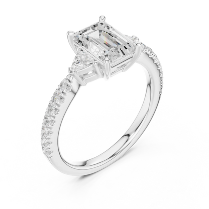 Trinity Edge Diamond Ring