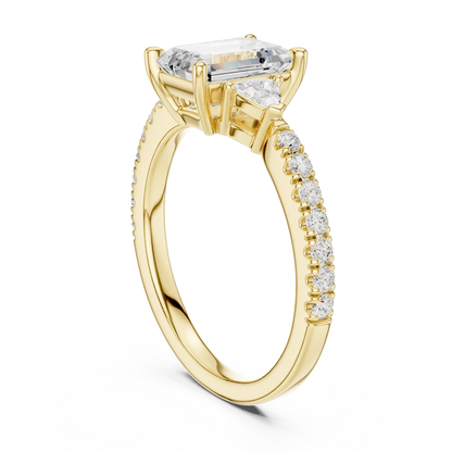 Trinity Edge Diamond Ring