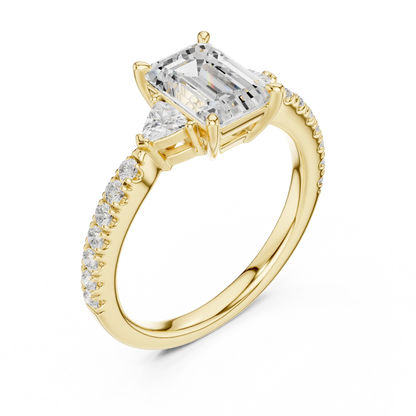 Trinity Edge Diamond Ring
