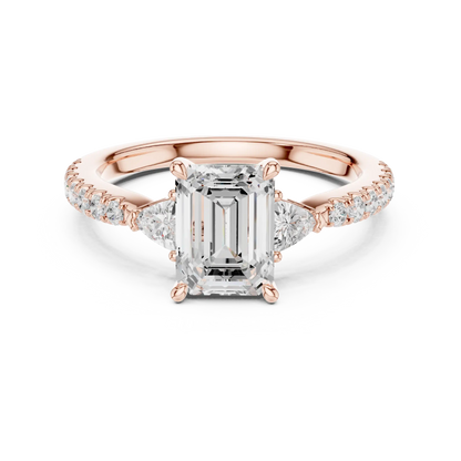 Trinity Edge Diamond Ring