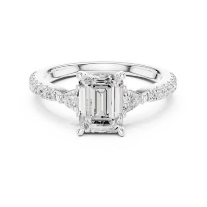 Trinity Edge Diamond Ring