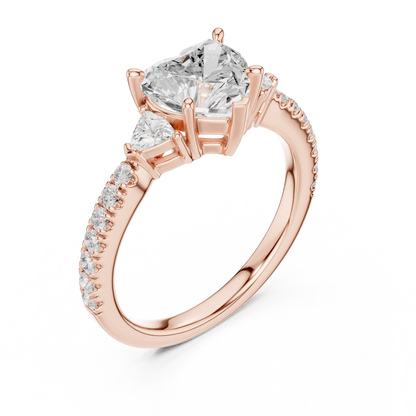 Coeur Vive Diamond Ring