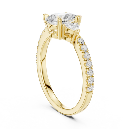 Pear Trinity Diamond Ring