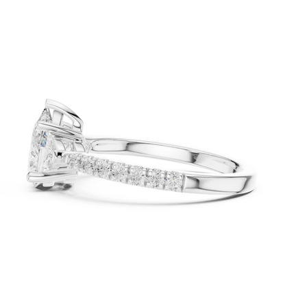 Pear Trinity Diamond Ring