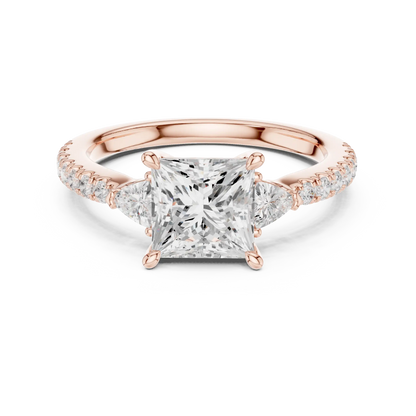 Trillion Charm Diamond Ring