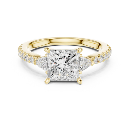 Trillion Charm Diamond Ring