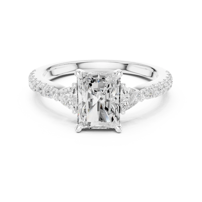 Trillion Crest Diamond Ring