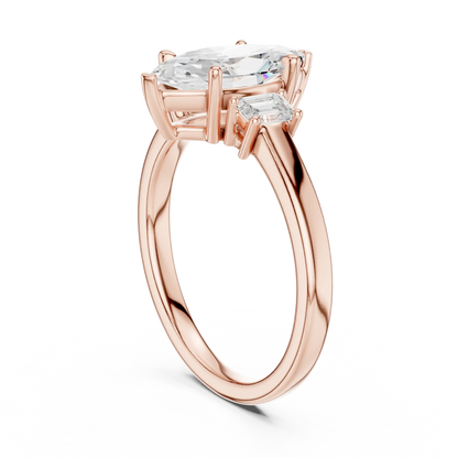 Marquise Trio Diamond Ring