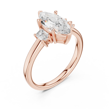 Marquise Trio Diamond Ring