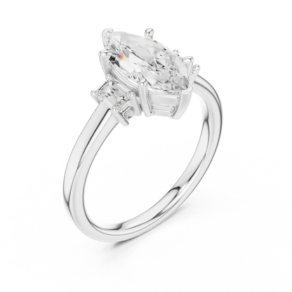 Marquise Trio Diamond Ring