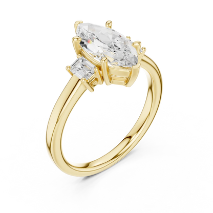 Marquise Trio Diamond Ring