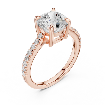 Hidden Basket Diamond Ring