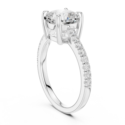 Hidden Basket Diamond Ring