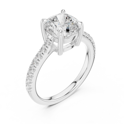 Hidden Basket Diamond Ring